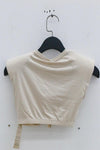 OUDE WAAG shoulder padding New knitted jacket OW-23SS-TP04 meters gray